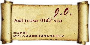 Jedlicska Olívia névjegykártya